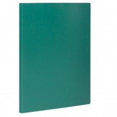 Папка с боковым металлическим прижимом STAFF, зеленая, до 100 листов, 0,5 мм