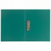 Папка с боковым металлическим прижимом STAFF, зеленая, до 100 листов, 0,5 мм