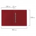 Папка с металлическим скоросшивателем BRAUBERG стандарт, красная, до 100 листов, 0,6 мм