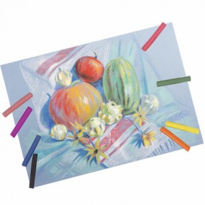 Пастель сухая художественная BRAUBERG ART "DEBUT", 9 цветов, круглое сечение