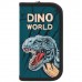 Пенал ПИФАГОР, 2 отделения, ламинированный картон, 19х11 см, "Dino world"