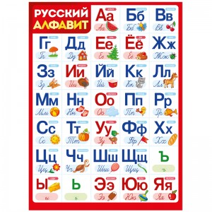 Плакат настенный Империя поздравлений "Алфавит", 440*600мм