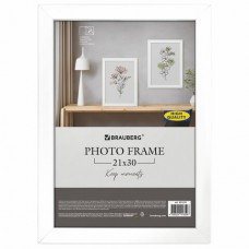 Рамка 21х30 см небьющаяся, аналог IKEA, багет 21 мм, МДФ, BRAUBERG "Idea", белая Рамка 21х30 см небьющаяся, аналог IKEA, багет 21 мм, МДФ, BRAUBERG "Idea", белая