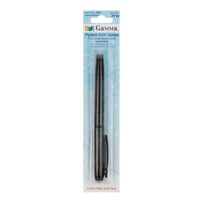 Ручка для ткани, термоисчезающая, №02, цвет чёрный Gamma