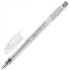 Ручка гелевая BRAUBERG "Jet", СЕРЕБРИСТАЯ, узел 0,5 мм, линия письма 0,35 мм