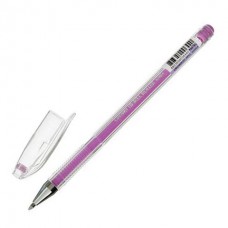 Ручка гелевая CROWN "Hi-Jell Pastel", ФИОЛЕТОВАЯ ПАСТЕЛЬ, 0,8 мм, линия письма 0,5 мм