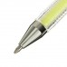 Ручка гелевая CROWN "Hi-Jell Pastel", ЖЕЛТАЯ ПАСТЕЛЬ, узел 0,8 мм, линия письма 0,5 мм