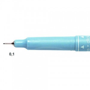 Ручка капиллярная (линер) ЧЕРНАЯ CENTROPEN "Document", трехгранная, линия 0,1 мм, 2631/0,1, 2 2631 0
