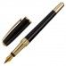 Ручка подарочная перьевая GALANT "LUDUS", корпус черный, детали золотистые, узел 0,8 мм