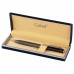 Ручка подарочная шариковая GALANT "FACTURA", корпус черный/оружейный металл, детали розовое золото, узел 0,7 мм, синяя