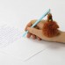 Ручка с пушистой подвеской шариковая FUNSTER (ФАНСТЕР) "FLUFFY CAPY", СИНЯЯ, пишущий узел 0,7 мм