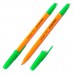 Ручка шариковая Alingar, "51", 1,0 мм, зеленая, шестигранный, оранжевый пластиковый корпус