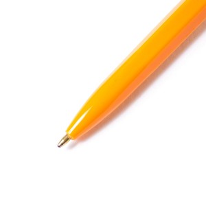Ручка шариковая Alingar, "51", 1,0 мм, зеленая, шестигранный, оранжевый пластиковый корпус