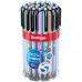 Ручка шариковая автоматическая Berlingo "Instinct" синяя, 0,7мм, корпус ассорти