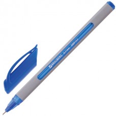 Ручка шариковая масляная BRAUBERG "Extra Glide Soft Grey", СИНЯЯ, узел 0,7 мм, линия письма 0,35 мм
