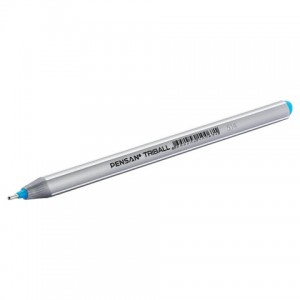 Ручка шариковая масляная PENSAN "Triball", БИРЮЗОВАЯ, трехгранная, узел 1 мм, линия письма 0,5 мм