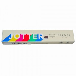 Ручка шариковая PARKER "Jotter Orig Black", корпус черный, детали нержавеющая сталь, синяя, RG003301