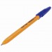 Ручка шариковая STAFF "C-51", СИНЯЯ, корпус оранжевый, узел 1 мм, линия письма 0,5 мм