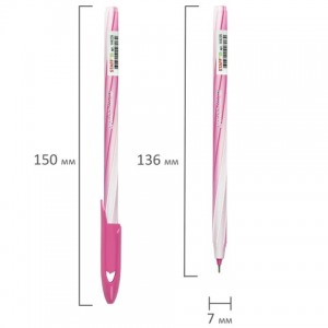 Ручка шариковая STAFF "CANDY PASTEL", синяя, игольчатый узел 0,6 мм, линия 0,3 мм