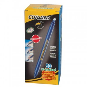 Ручка стираемая капиллярная CORVINA (Италия) "No Problem", СИНЯЯ, линия письма 0,5 мм
