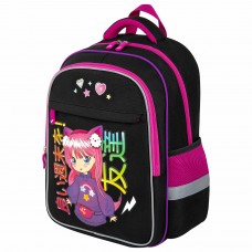 Рюкзак BRAUBERG FAVOUR, 2 отделения, 3 кармана, "Anime girl", 40х29х15 см