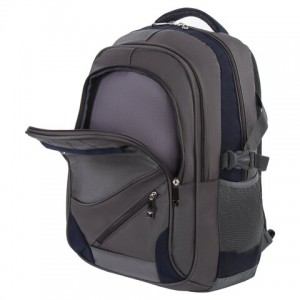 Рюкзак BRAUBERG "MainStream 1", 35 л, размер 45х32х19 см, ткань, серо-синий