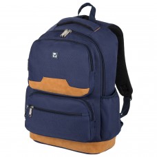 Рюкзак BRAUBERG STATES универсальный, карман-антивор, "Bronx", темно-синий, 46х31х14 см