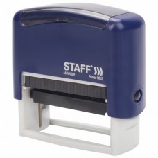 Штамп самонаборный 5-строчный STAFF, оттиск 58х22 мм, "Printer 8053", КАССЫ В КОМПЛЕКТЕ Штамп самонаборный 5-строчный STAFF, оттиск 58х22 мм, "Printer 8053", КАССЫ В КОМПЛЕКТЕ