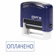 Штамп стандартный STAFF "ОПЛАЧЕНО", оттиск 38х14 мм, "Printer 9011T"