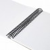 Скетчбук, белая бумага 120 г/м2, 190х190 мм, 80 л., гребень, жёсткая подложка, BRAUBERG ART, "Тигрр"