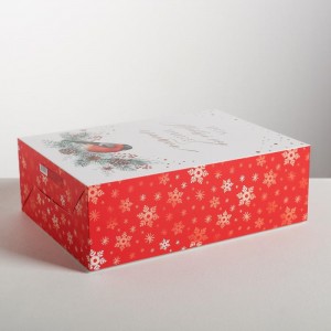 Складная коробка «Счастья в Новом году!», 22 × 30 × 10 см