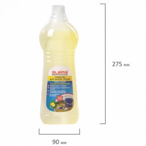 Средство для мытья пола 1 кг, LAIMA PROFESSIONAL концентрат, "Лимон"
