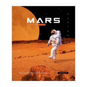 Тетрадь 48л., А5, клетка ArtSpace "Космос. Mars"