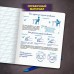 Тетрадь ПРОПИСЬ № 3 12 л. косая линия с ДОПОЛНИТЕЛЬНОЙ ГОРИЗОНТАЛЬНОЙ, со справочным материалом, ЮНЛАНДИЯ
