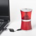 Точилка электрическая BRAUBERG "STYLE", питание от USB/4 батареек АА, красная