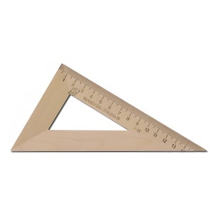 Треугольник деревянный, угол 30, 16 см, УЧД